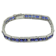 Art Deco Sapphire and Diamond Bracelet