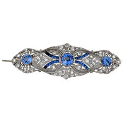 Art Deco Sapphire and Diamond Brooch Art Deco Sapphire and Diamond Brooch