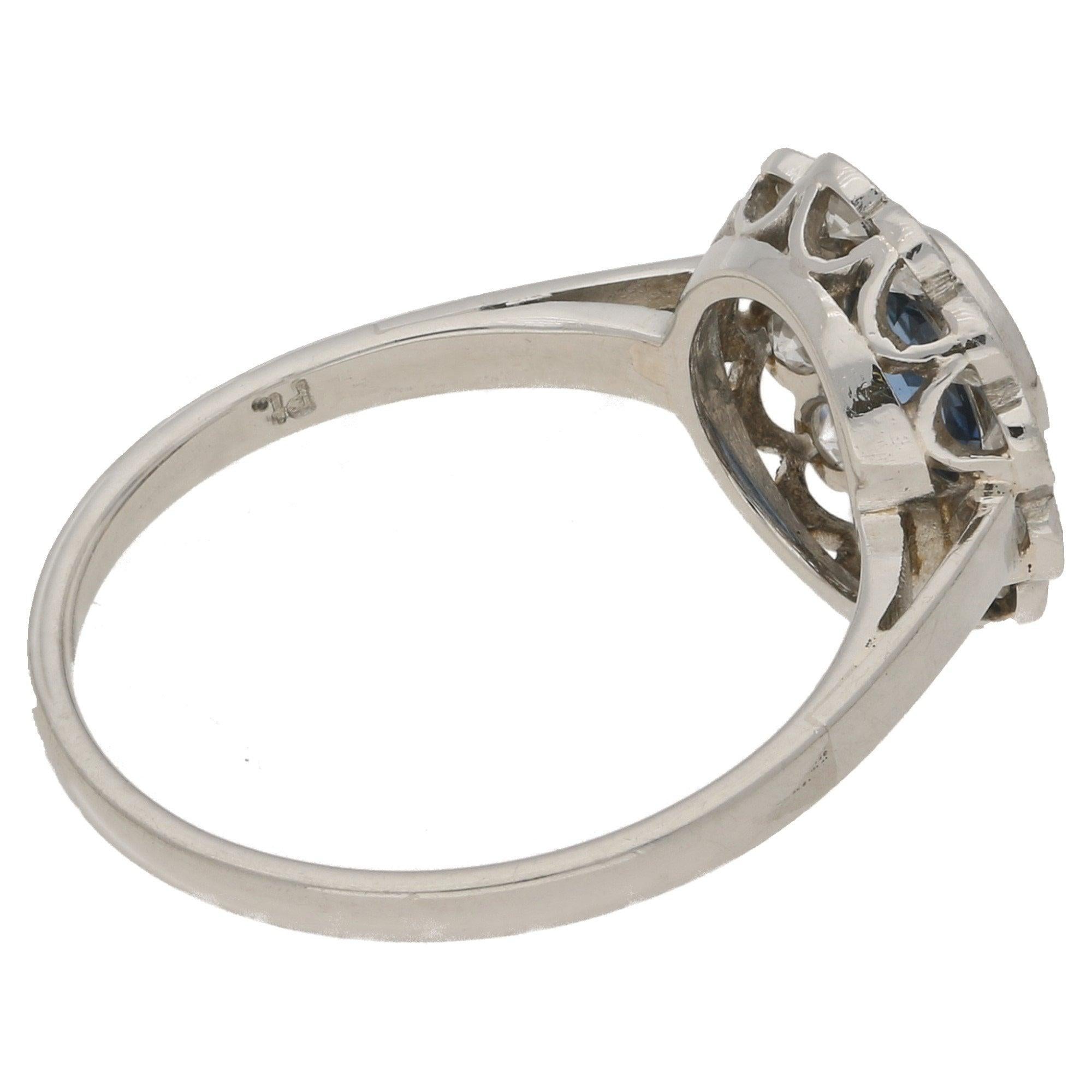 art nouveau sapphire ring
