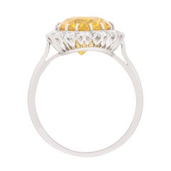 Art Deco Sapphire and Diamond Halo Ring, circa 1930s