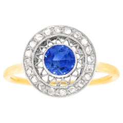 Art Deco Sapphire and Diamond Ring