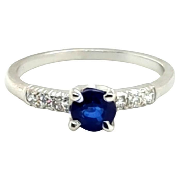 Art Deco Saphir-Diamant-Verlobungsring .88ct Original frühe 1930er Jahre Antike Pl