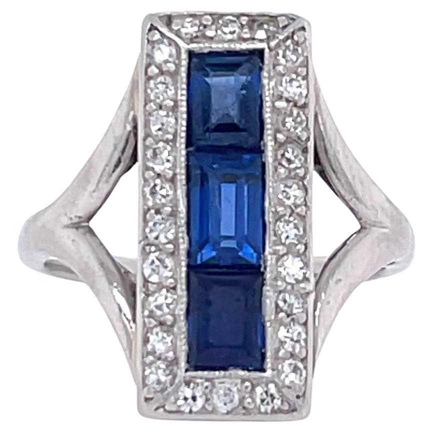 Art Deco Sapphire Ring at 1stDibs