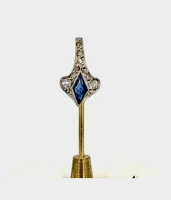 Art Deco Sapphire Rose Diamond Stick Pin Arthur Mitchell Dance Theater Harlem