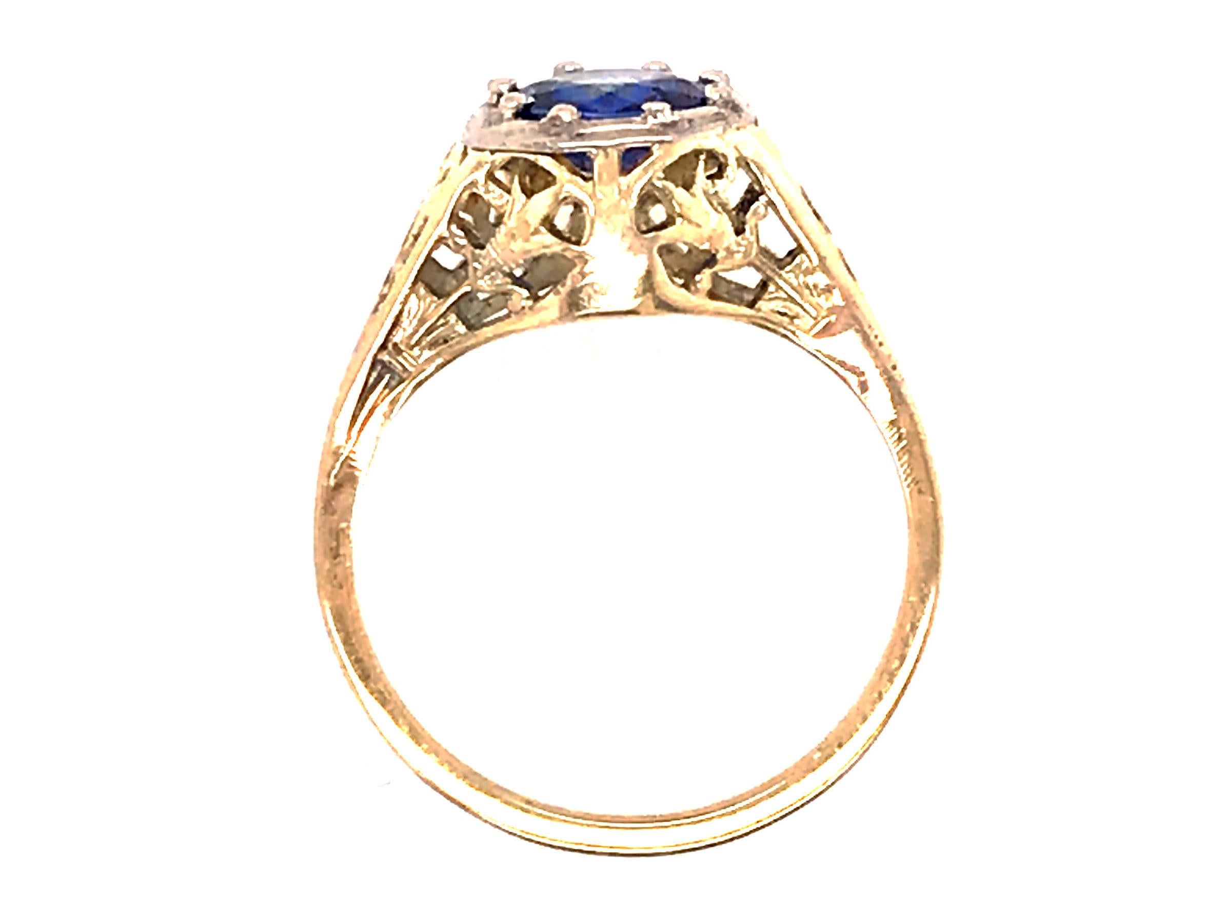 Genuine Original Antique from 1920's-1930's 1.15ct Sapphire 14K Yellow Gold Vintage Art Deco Cocktail Ring



Featuring a Stunning 1.15ct Genuine Natural Sapphire

Gorgeous Hand Carved Details

Rare Yellow Gold Ring With White Gold Setting

100%