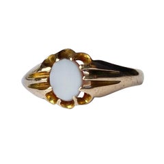 Art Deco Sardonyx and 9 Carat Gold Ring