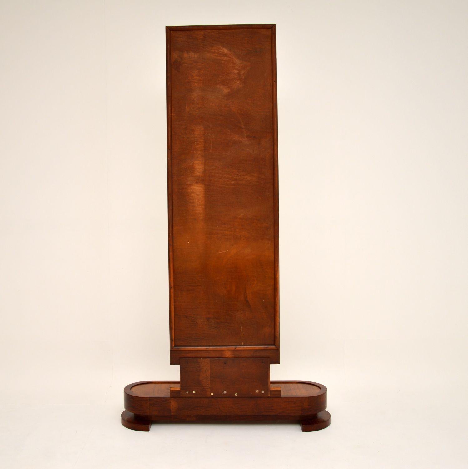 Art Deco Satin Birch Floor Mirror For Sale at 1stDibs art deco floor