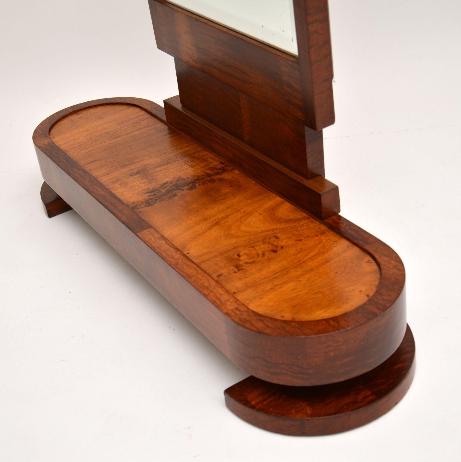 Art Deco Satin Birch Floor Mirror For Sale at 1stDibs | art deco floor ...