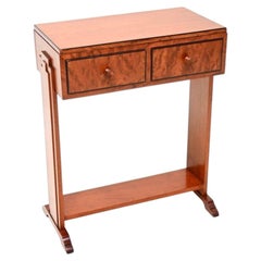 Art Deco Satin Birch Side Table