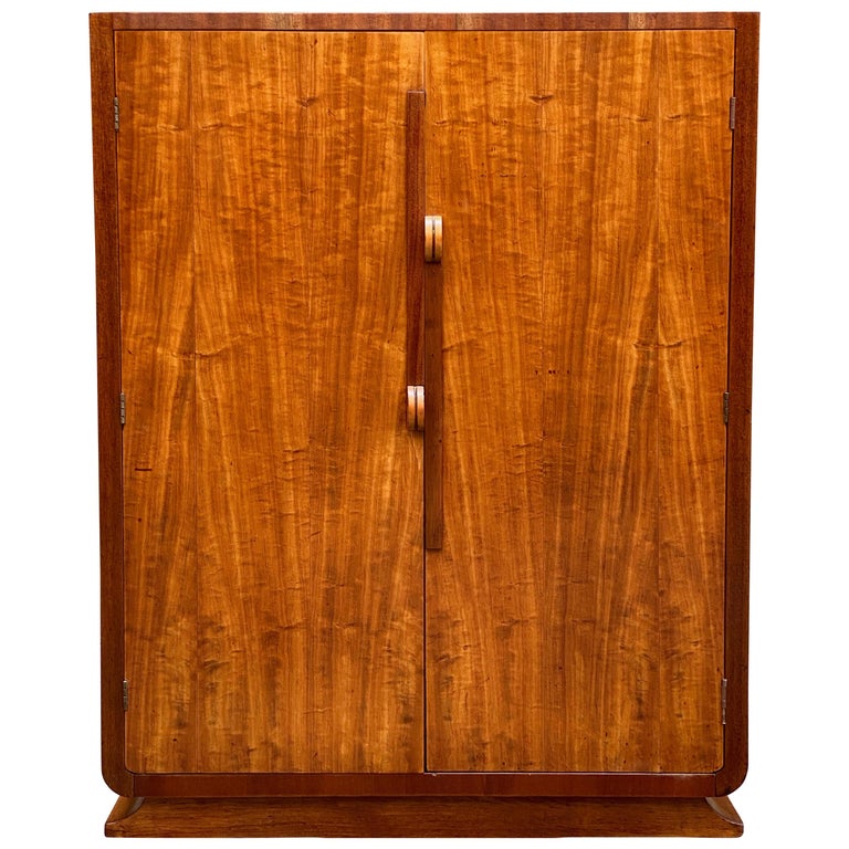 Satinwood and mahogany dresser cabinet, 1930s, offered by Anthony Rosa