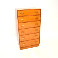 Art Deco Satinwood and Walnut Chest of Drawers