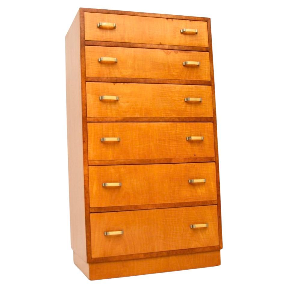 Art Deco Satinwood and Walnut Chest of Drawers