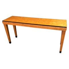 Art Deco Satinwood Console Table