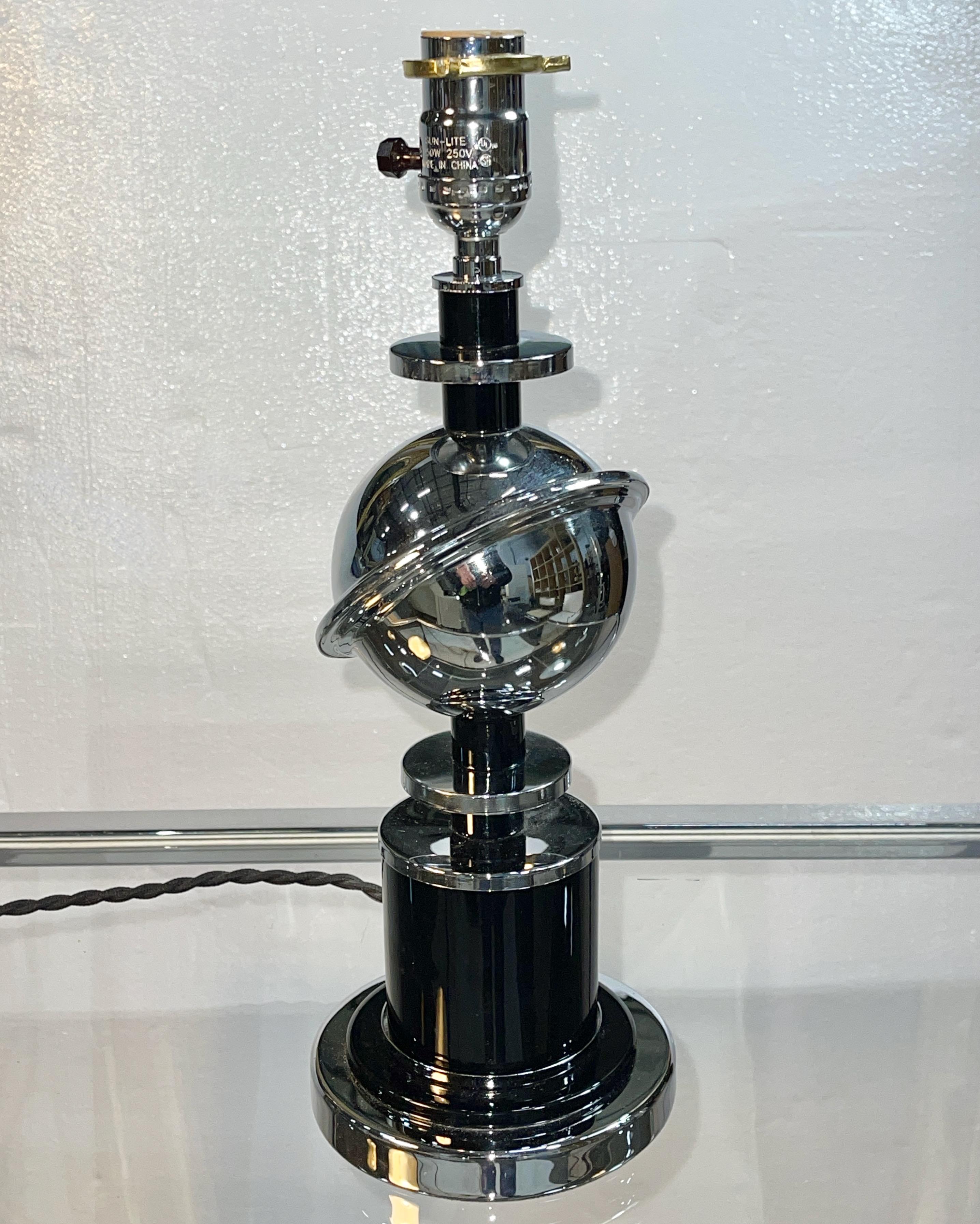 Art Deco Saturn Desk Lamp For Sale 1