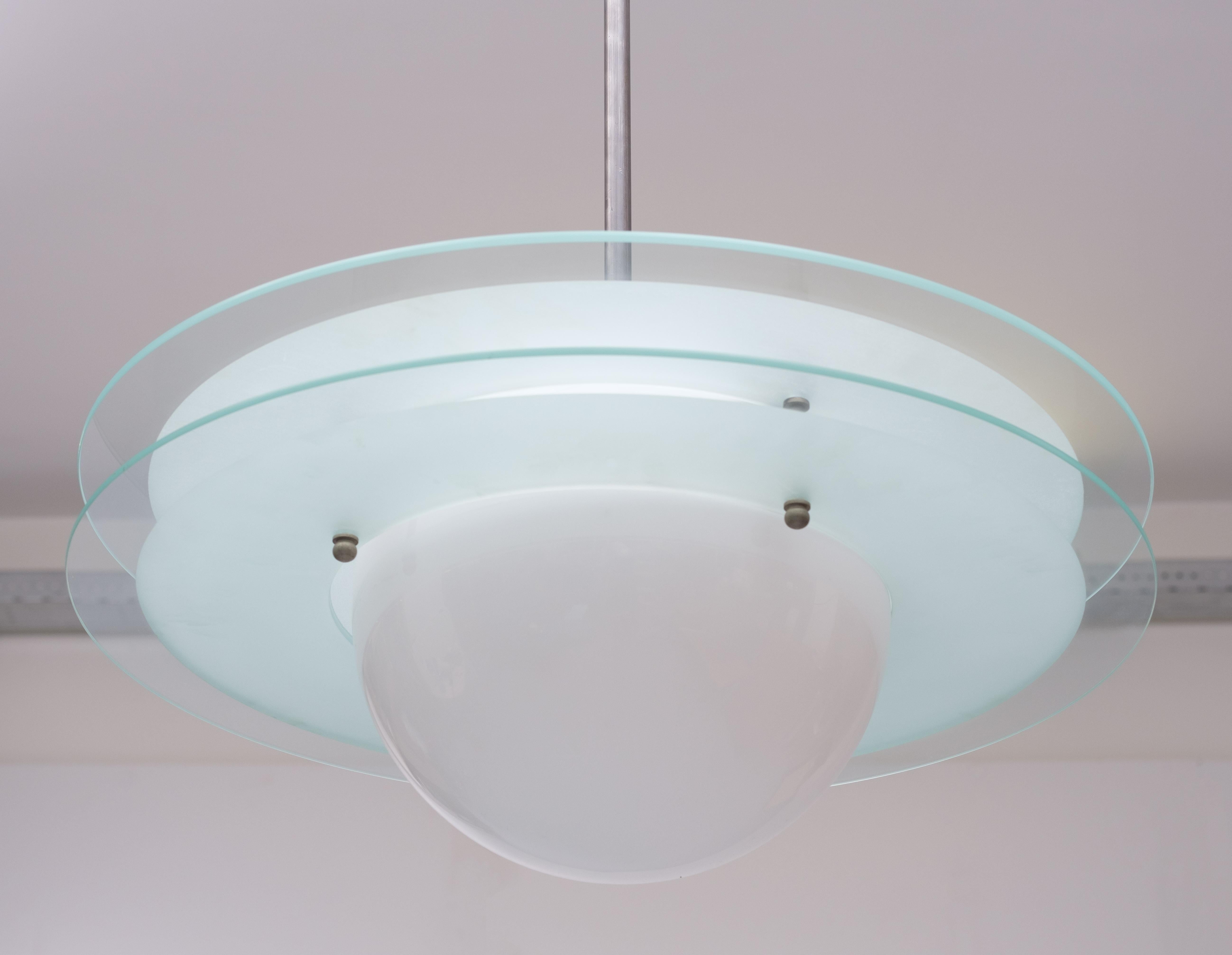 Art Deco 'Saturn lamp' Willem H Gispen For Sale 1