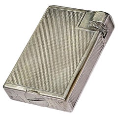 Vintage Art Deco "Savory" Sterling Silver Arm Lighter by Alfred Dunhill Paris