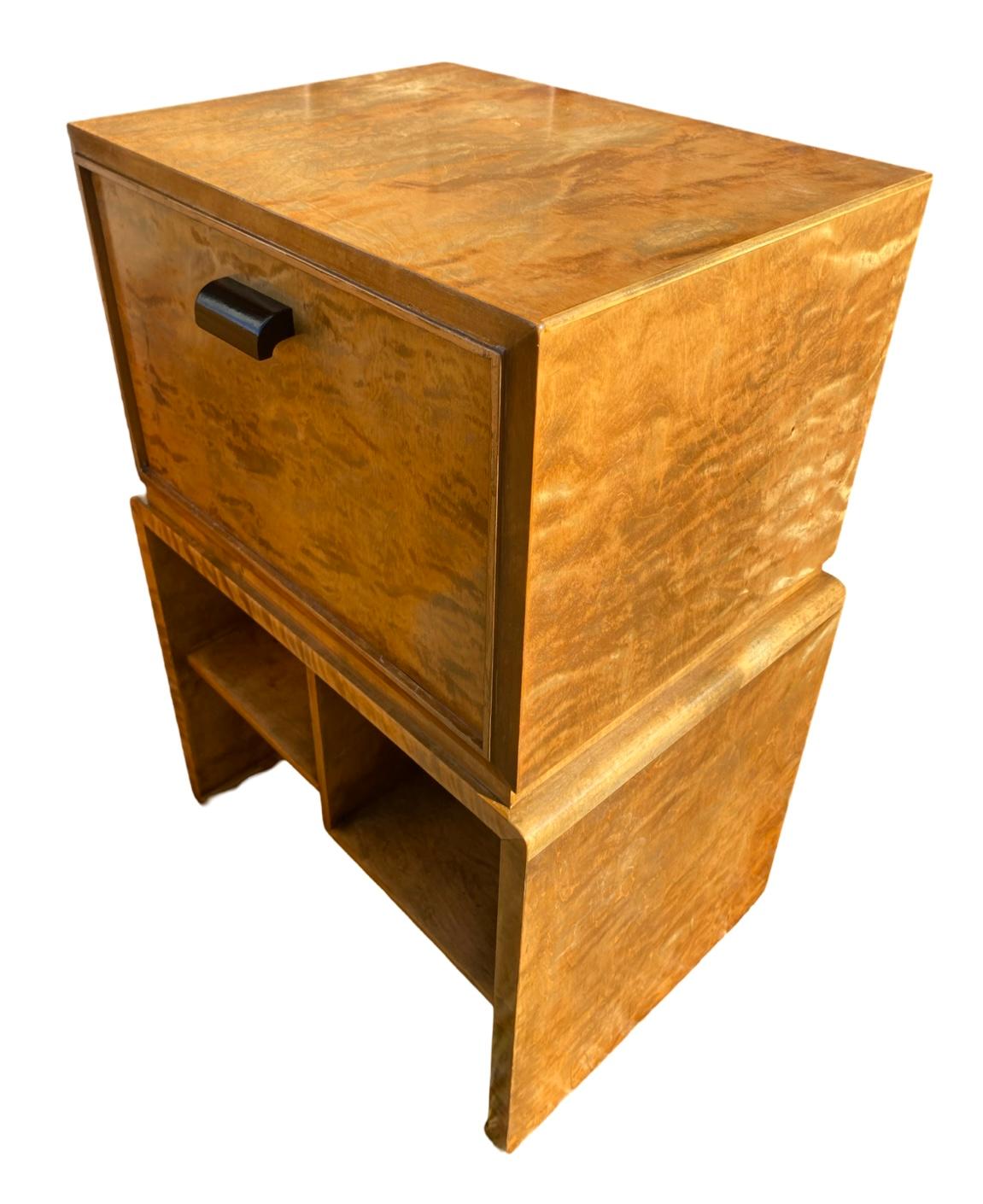 Art Deco Scandinavian bedroom suite with super king bed, chest , nightstands For Sale 5