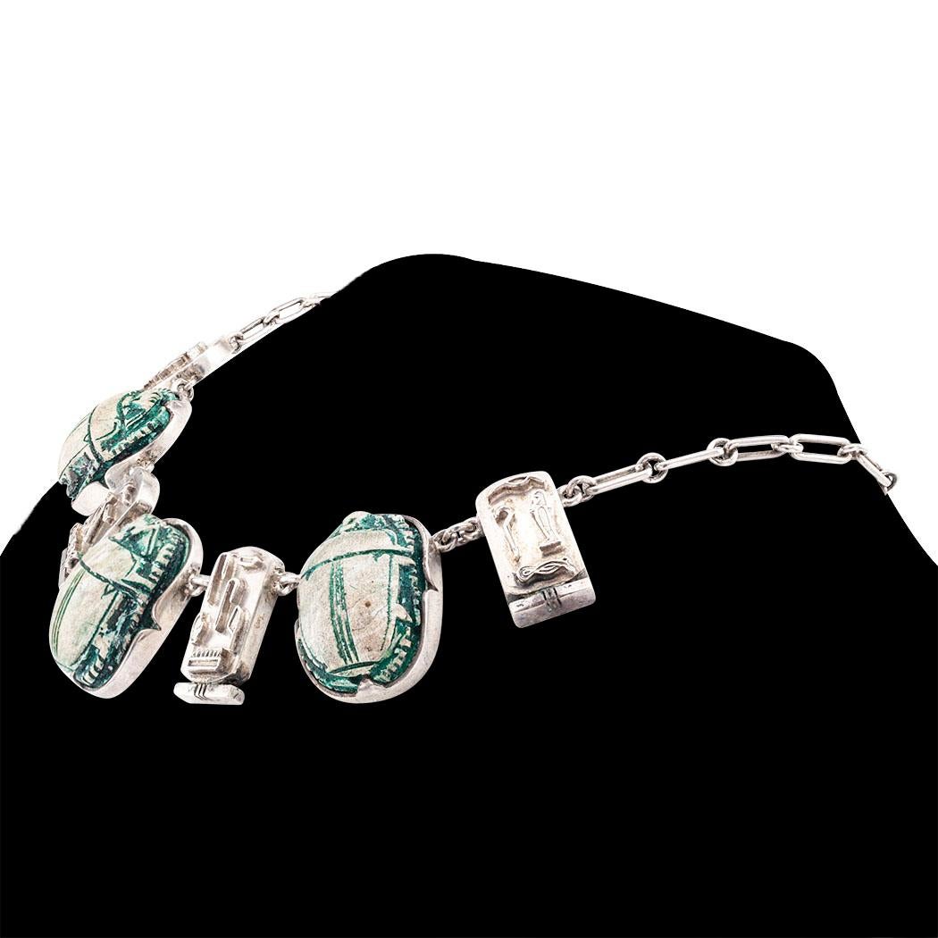 silver bracelet and necklace set