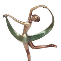 Art Deco Scarf Dancer by Jozef Lorenzl