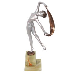 Art Deco Scarf Dancer by Jozef Lorenzl