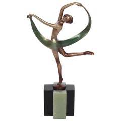 Art Deco Scarf Dancer by Jozef Lorenzl