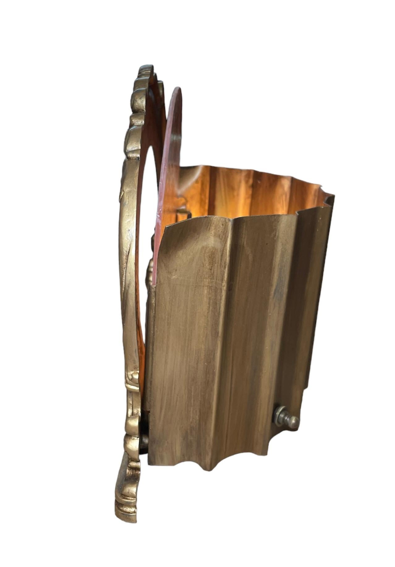 American Art Deco Scene In Action Company Metal Table Lamp For Sale