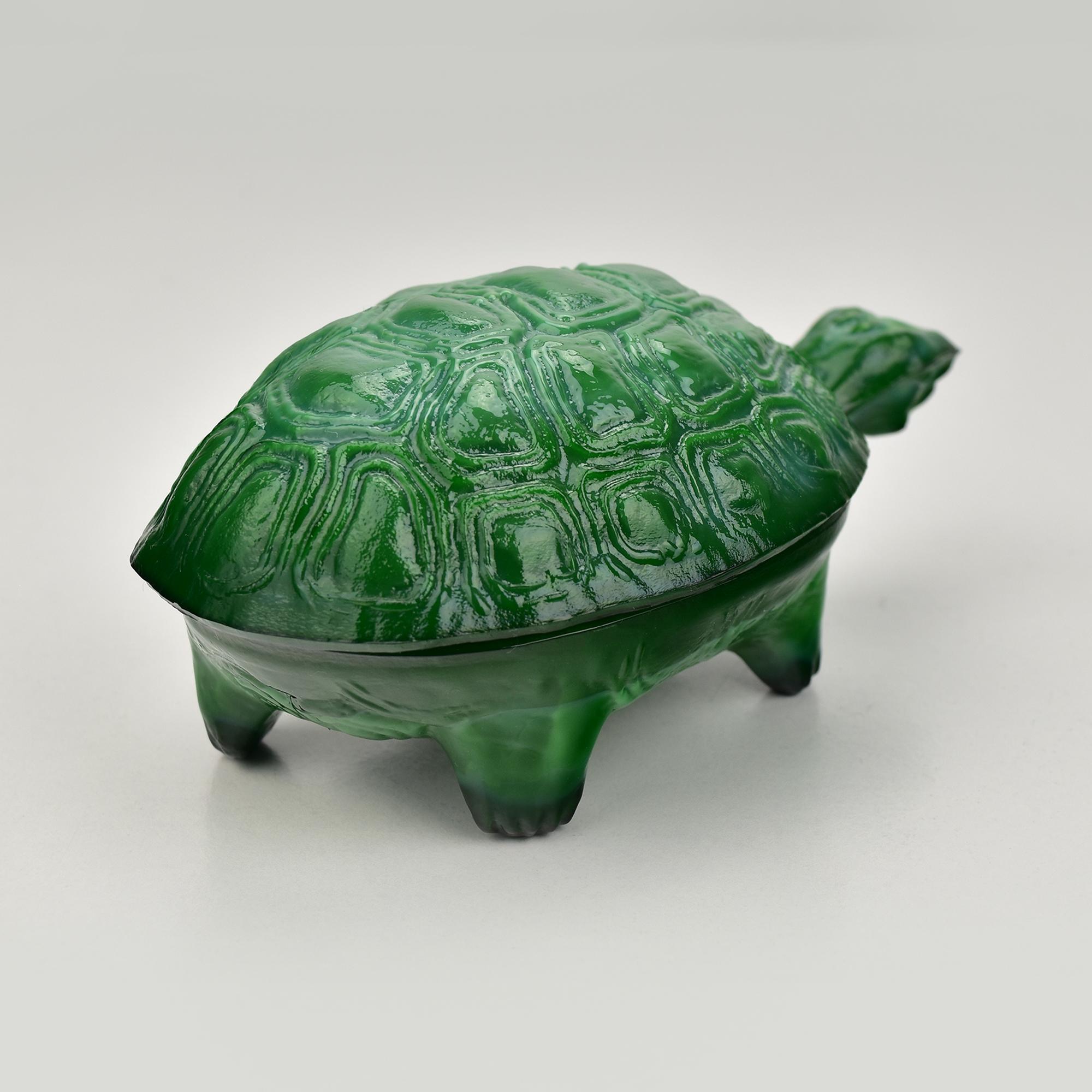 Art Decó Schlevogt & Hoffmann Vaso de malaquita Tortuga Plato de baratijas Presionado en venta