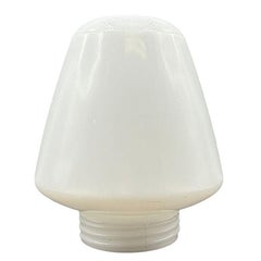 Art Deco Schoolhouse "Acorn" Milk Glass Cieling Globe w/ Threading Mount