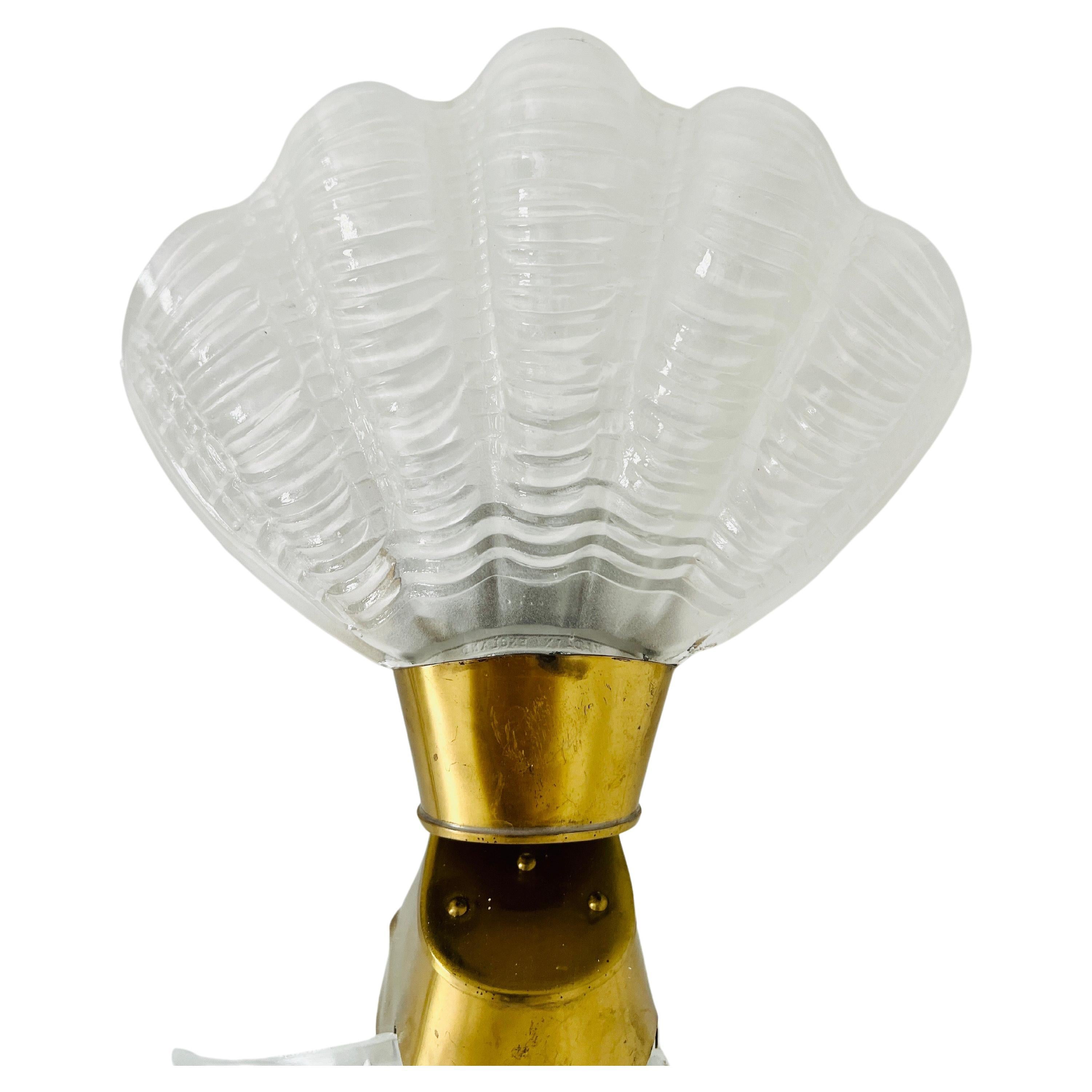 Art Deco Sconce with Elegant Shell Design, England, c. 1930's For Sale