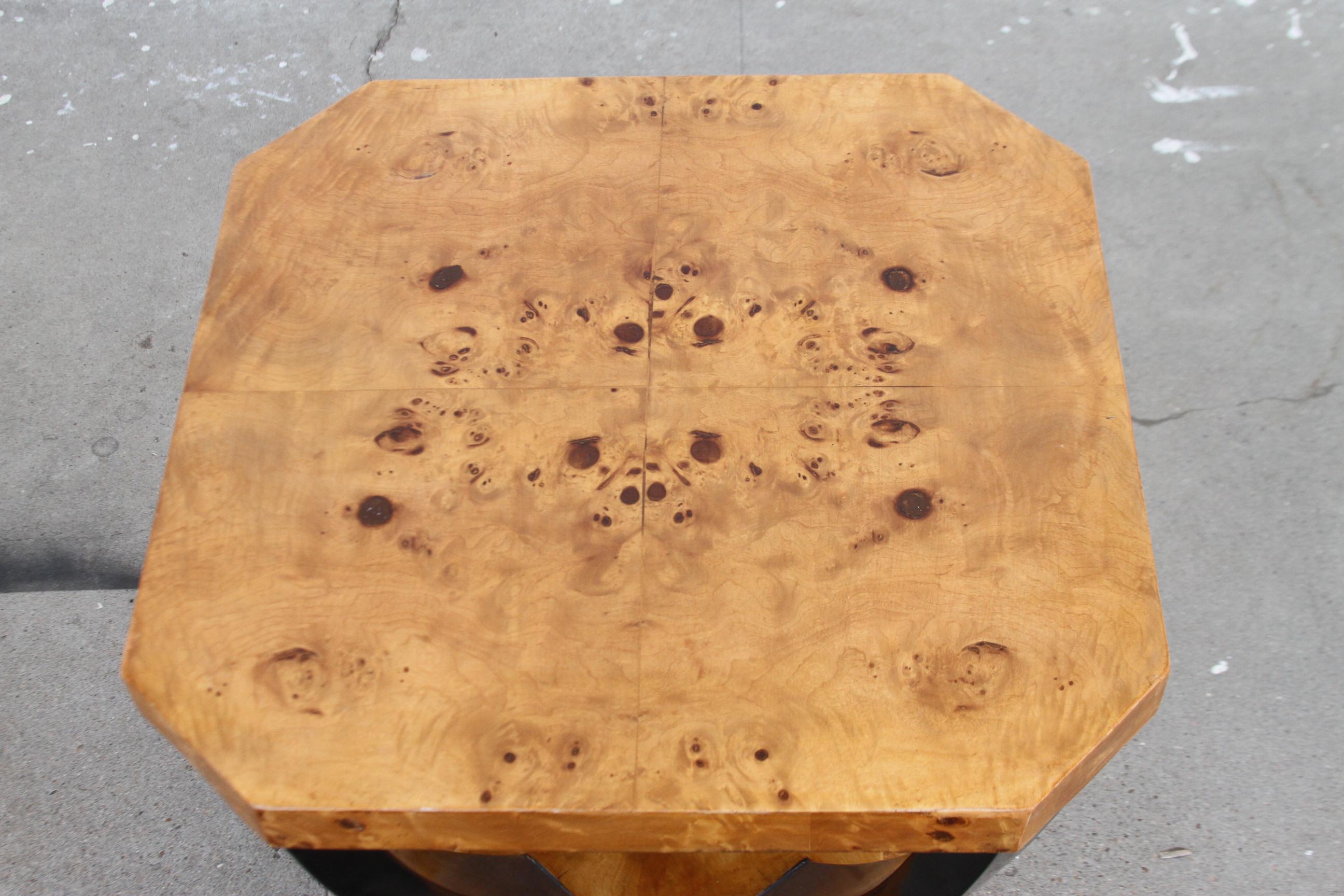 Art Deco Sculptural Burl End Tables For Sale 1