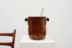 Art Deco sculptural burlwood ice bucket, France ca. 1925