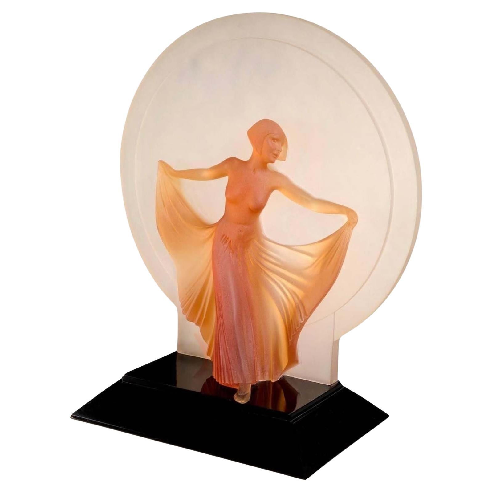 Skulpturale Lampe im Art-déco-Stil von Martin Russel, 1989 im Angebot