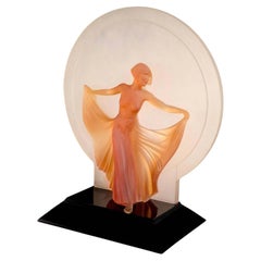 Skulpturale Lampe im Art-déco-Stil von Martin Russel, 1989