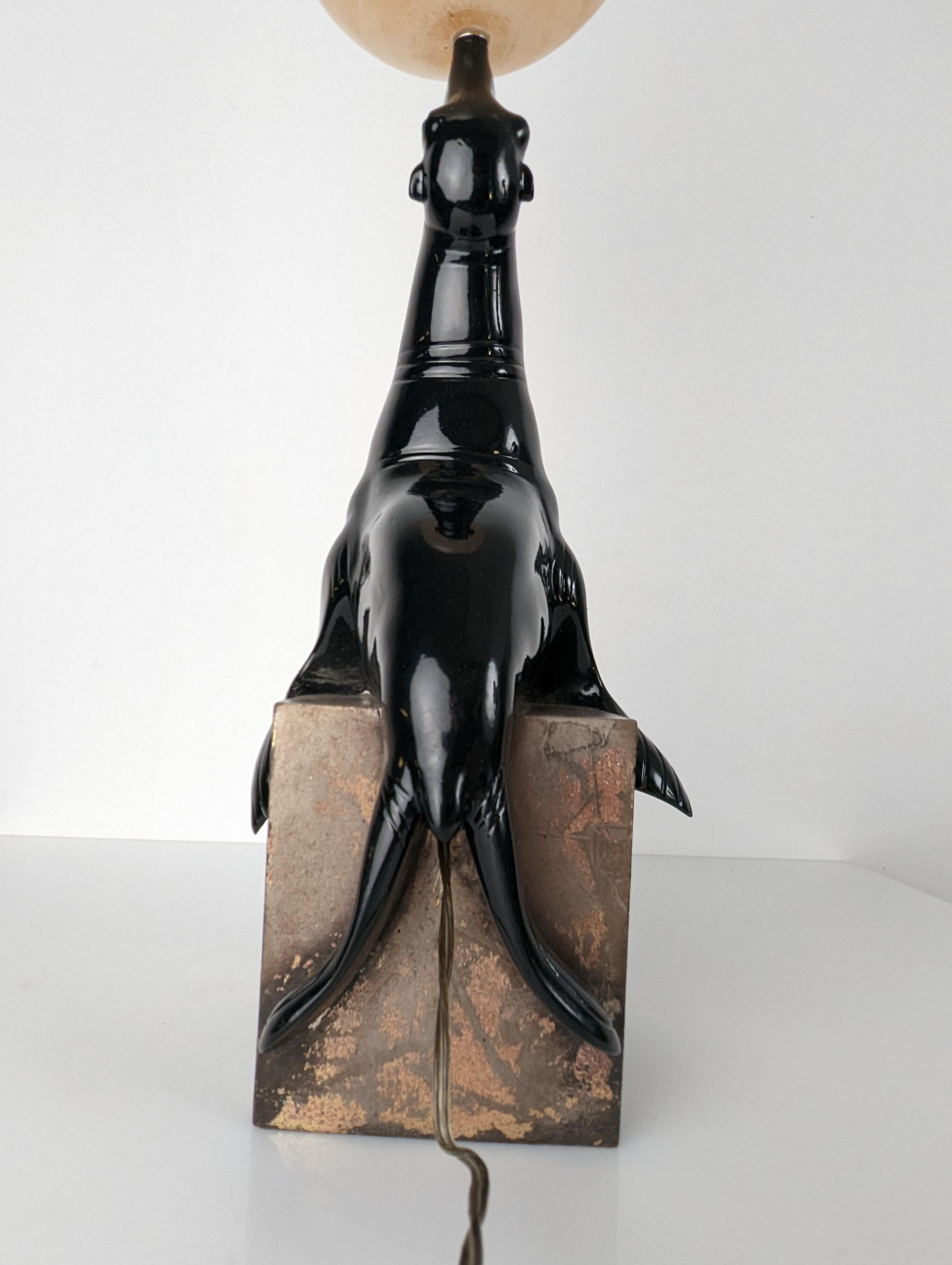lampe phoque vintage