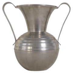 Skulpturale Art-déco-Vase aus Zinn, Norwegen, 1930er Jahre