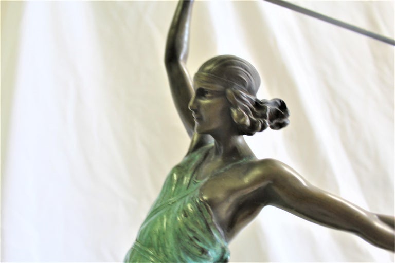 Art Deco Sculpture Amazon Girl Bronze For Sale at 1stDibs