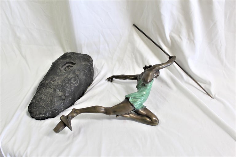 Art Deco Sculpture Amazon Girl Bronze For Sale at 1stDibs