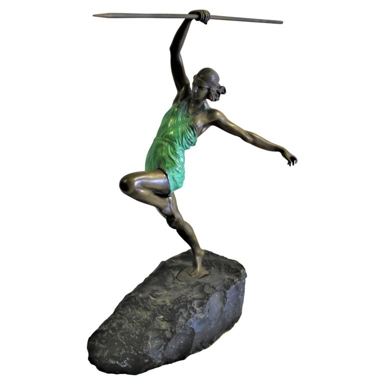 Art Deco Sculpture Amazon Girl Bronze For Sale at 1stDibs