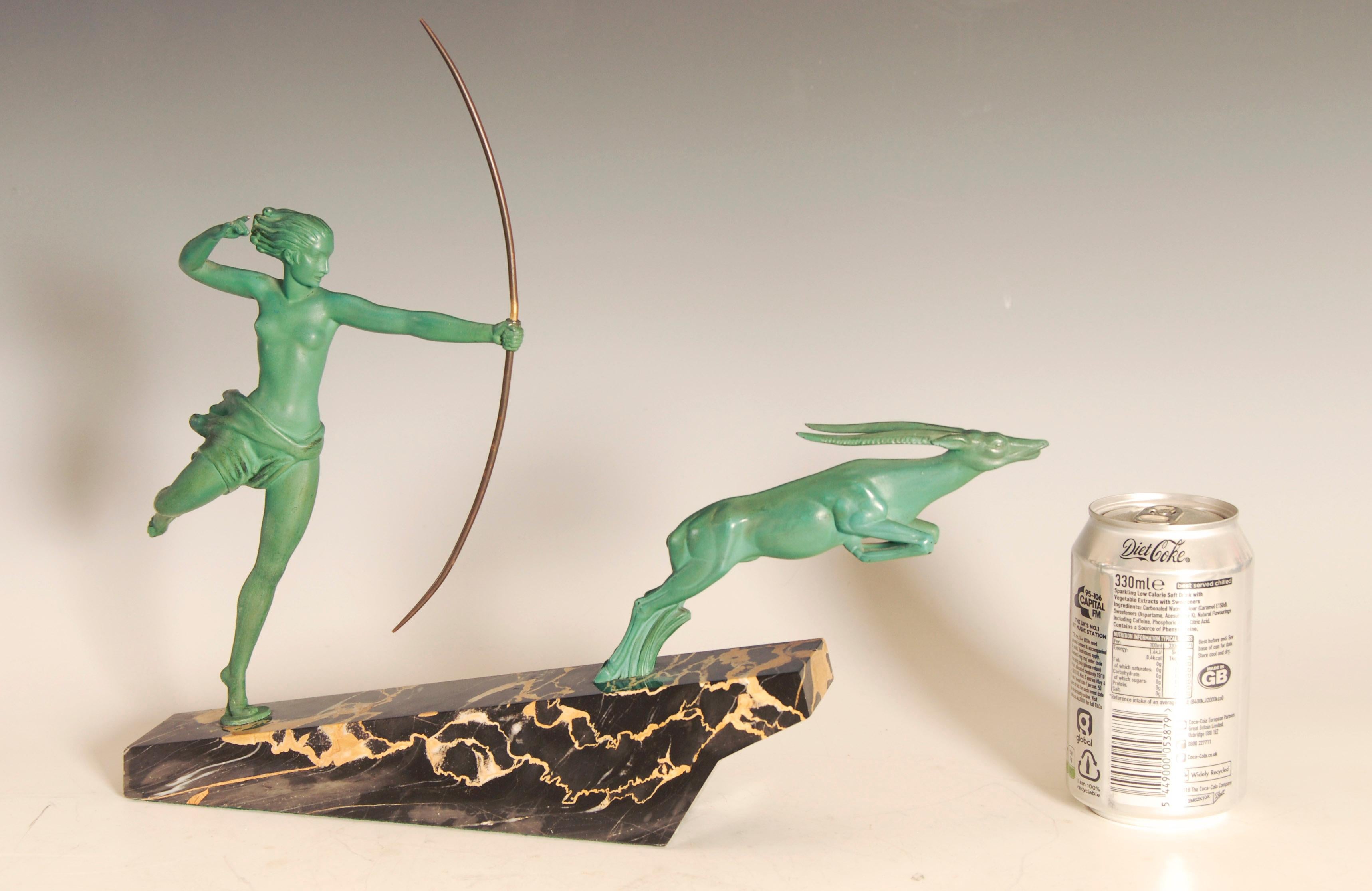 Art Deco Sculpture 'Atalante' from Max Le Verrier Foundry, Paris For Sale 1