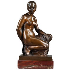 Vintage Art Deco Sculpture by Kunstanstalt WMF Geislingen, Germany