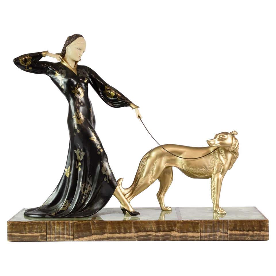 Art Deco Spelter Sculpture by