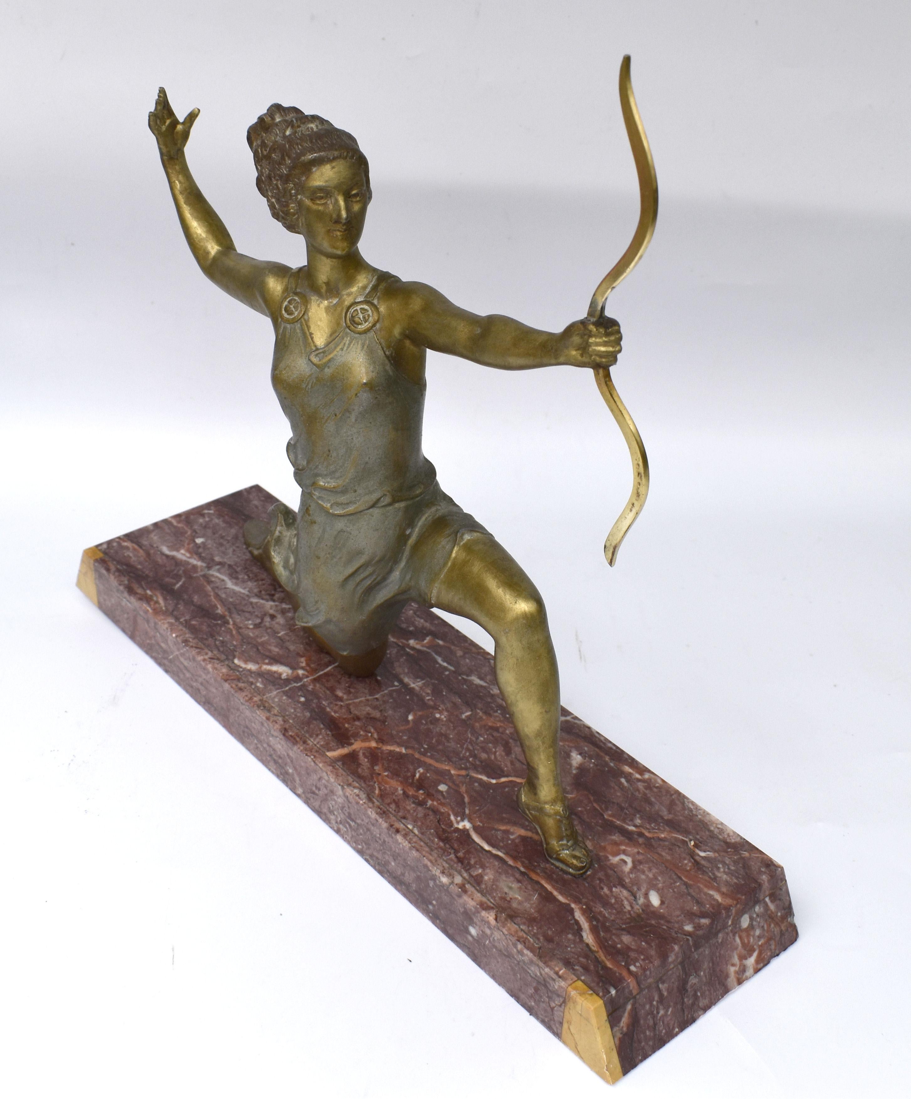 Art Deco Sculpture by Pierre Le Fagay, French, c1930 In Good Condition In Devon, England