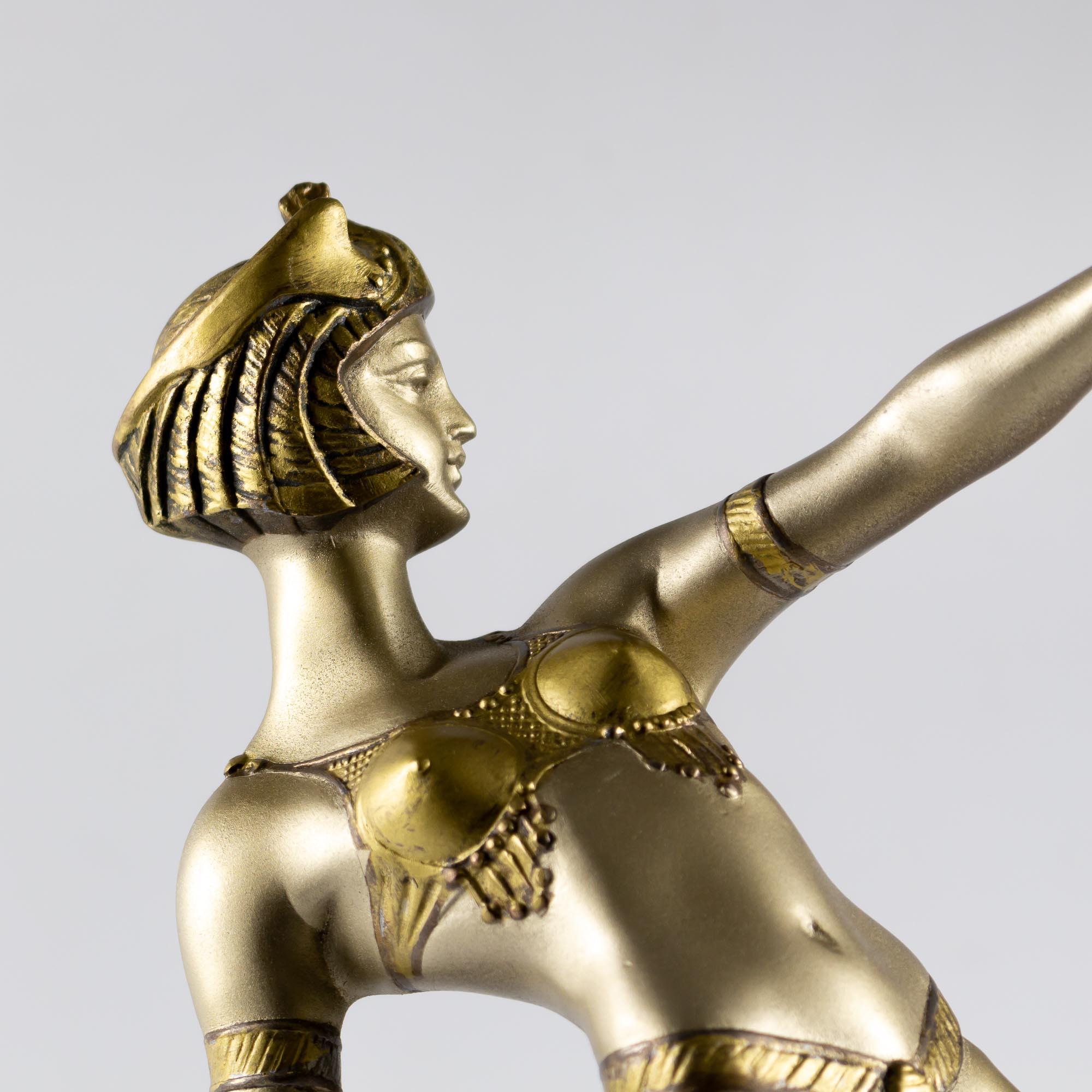 Art Deco Sculpture Egyptian Dancer by Limousin 4