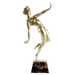 Art Deco Sculpture Egyptian Dancer by Limousin