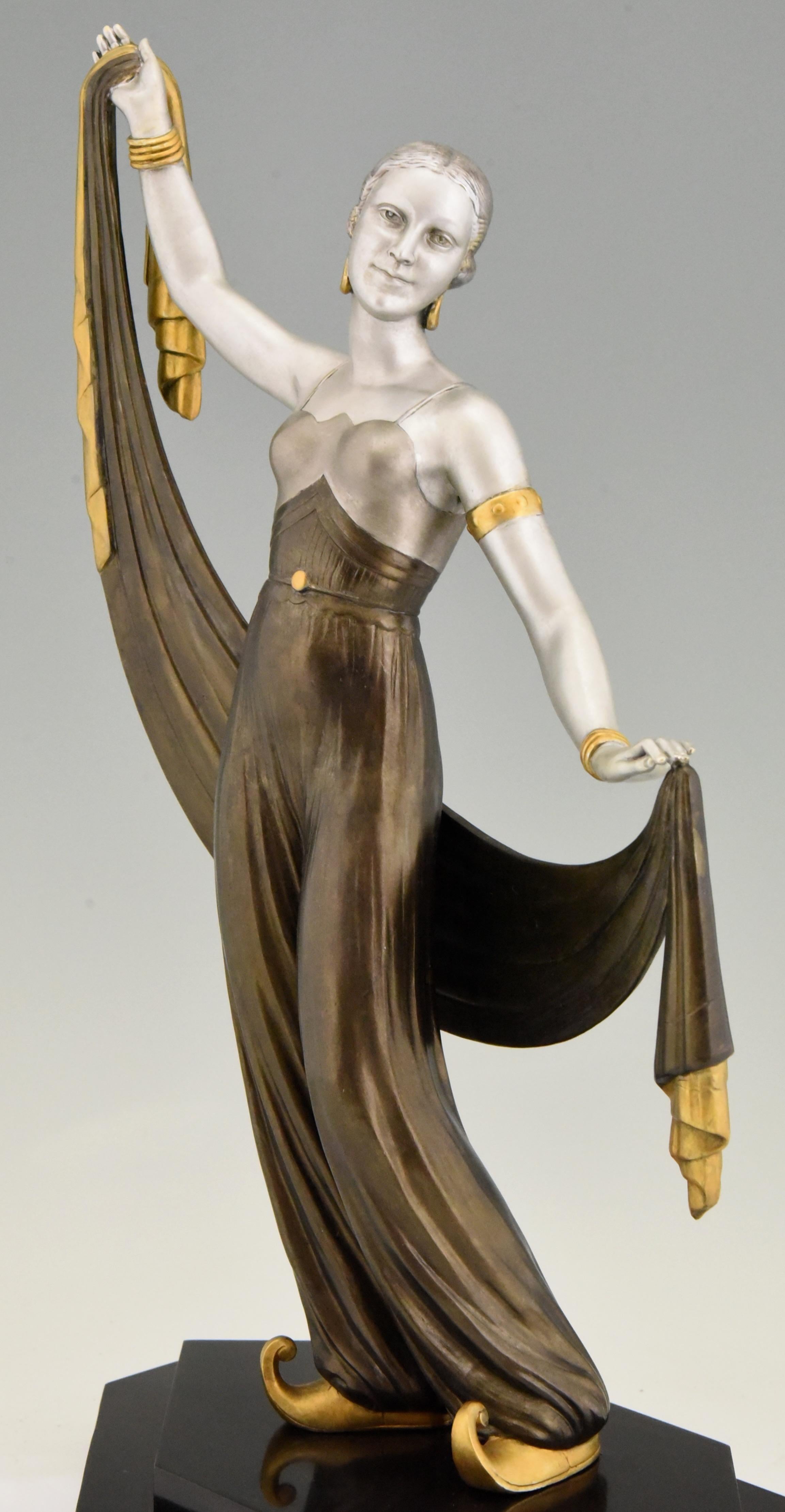 Art Deco Sculpture Harem Dancer Salvador, France, 1930 2