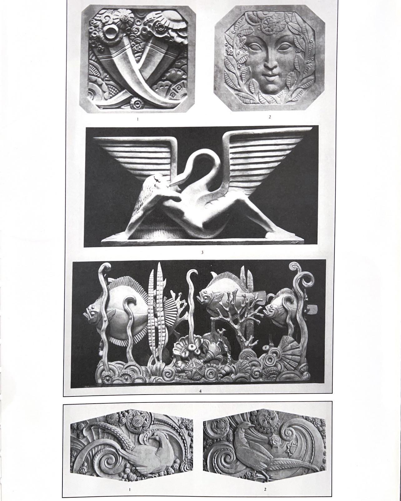 XX secolo Scultura Art Deco Leda e il Cigno di Marcel Bouraine in vendita