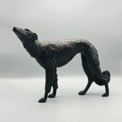 Art Deco Sculpture of a Borzoi