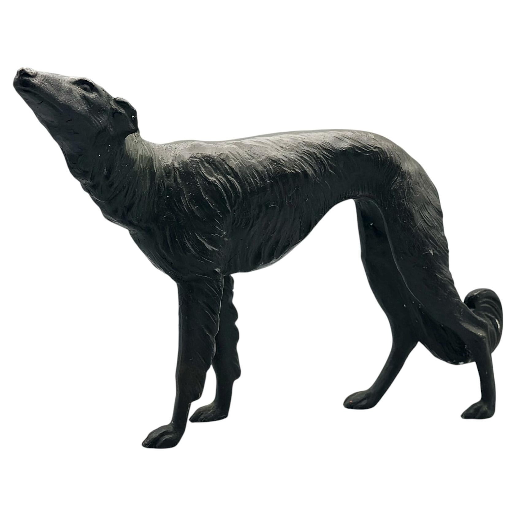Scultura Art Déco raffigurante un borzoi in vendita
