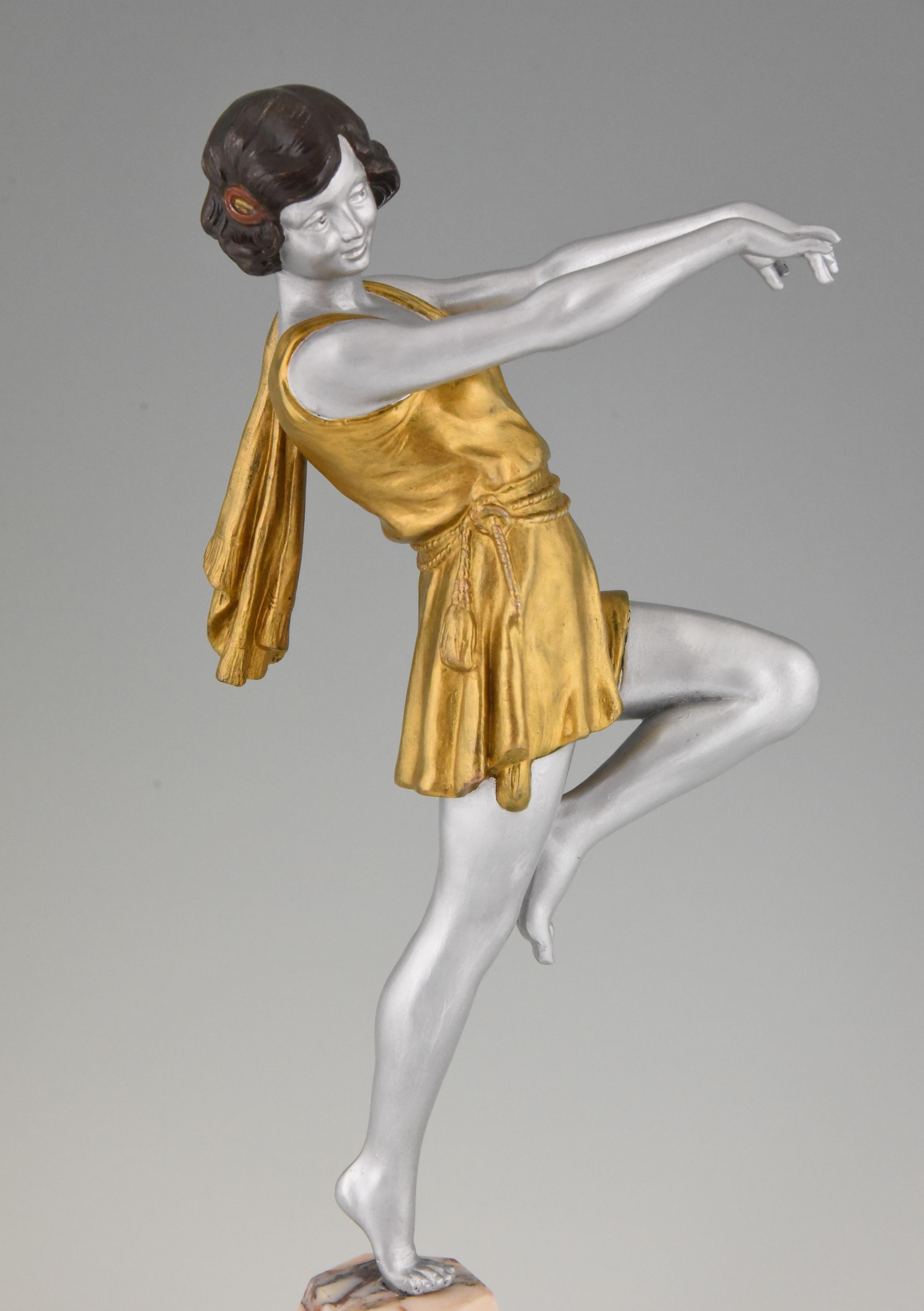 Art Deco Sculpture of a Dancer Emile Carlier, France, 1930 1