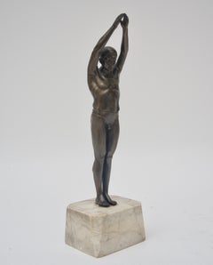 Art Deco Sculpture of a Diver